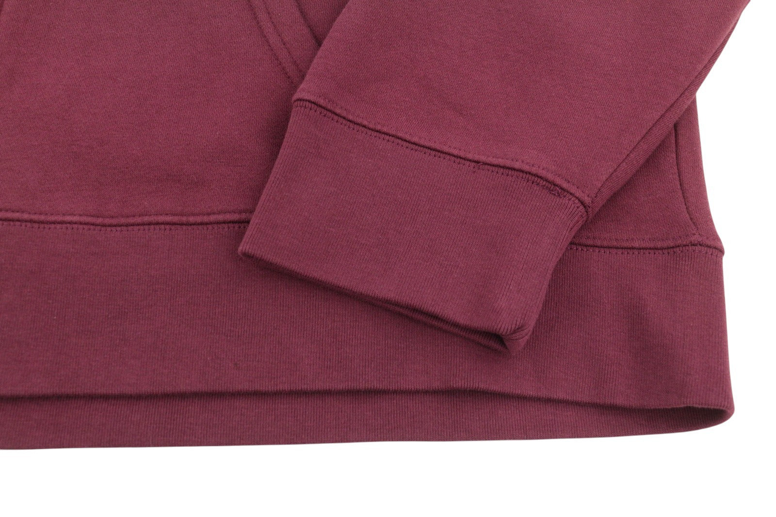 LEVI'S Standard Fit Men Hoodie XL Burgundy Full Zip Patch Logo Hooded