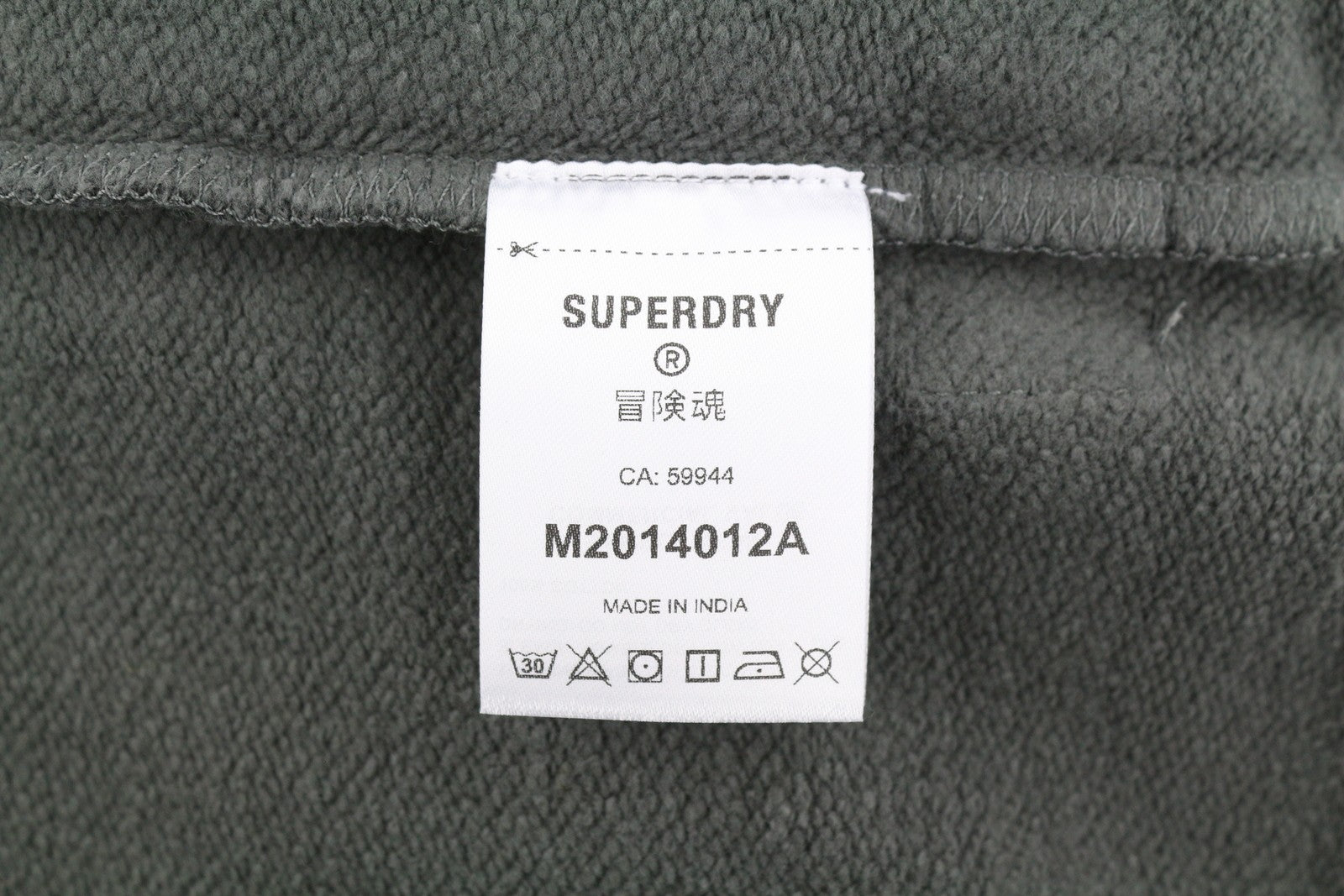 SUPERDRY Vintage Athletic Men Sweatshirt M Grey Front Logo Cotton Pull On