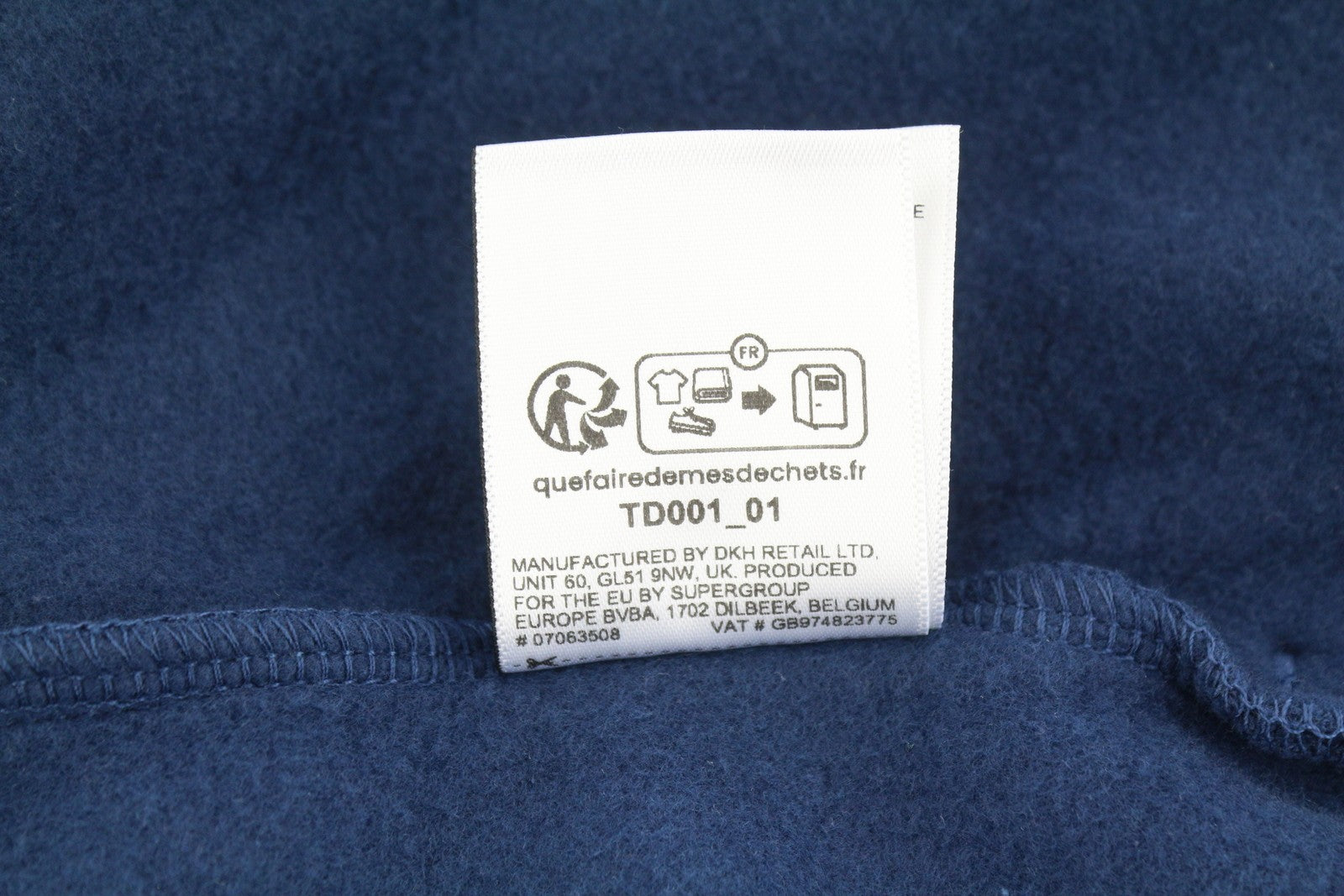 SUPERDRY Vintage Ath Oversized Men Hoodie M Dark Blue Logo Pull On