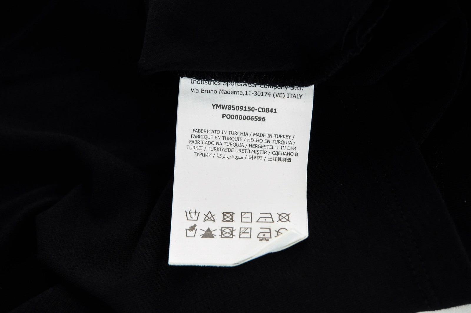 MARINA YACHTING Women T-Shirt XS Black Cotton Stretch Long Sleeved Pullover