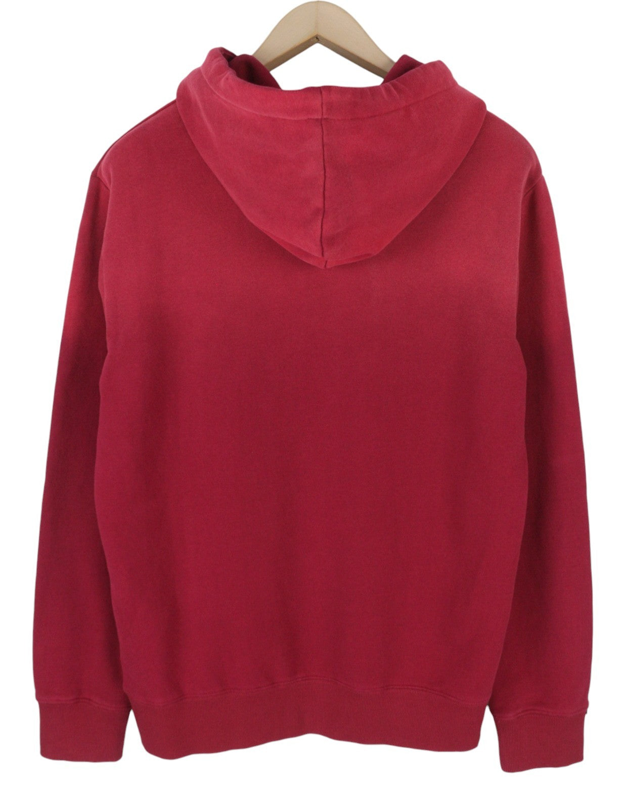 SUPERDRY Lo-Fi Outdoors Relaxed Men Hoodie M Red Washed Kangaroo Pull On