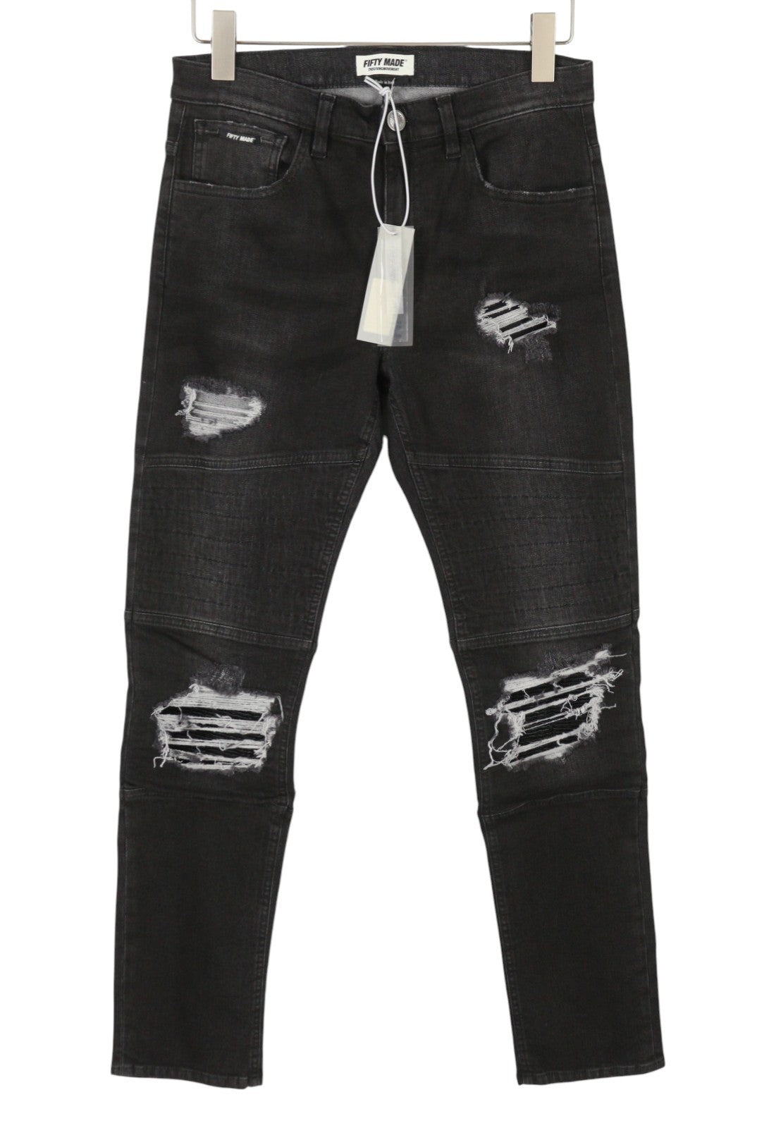 THE GIVING MOVEMENT Fifty Made Men Jeans W32 Distress Skinny Limited Edition