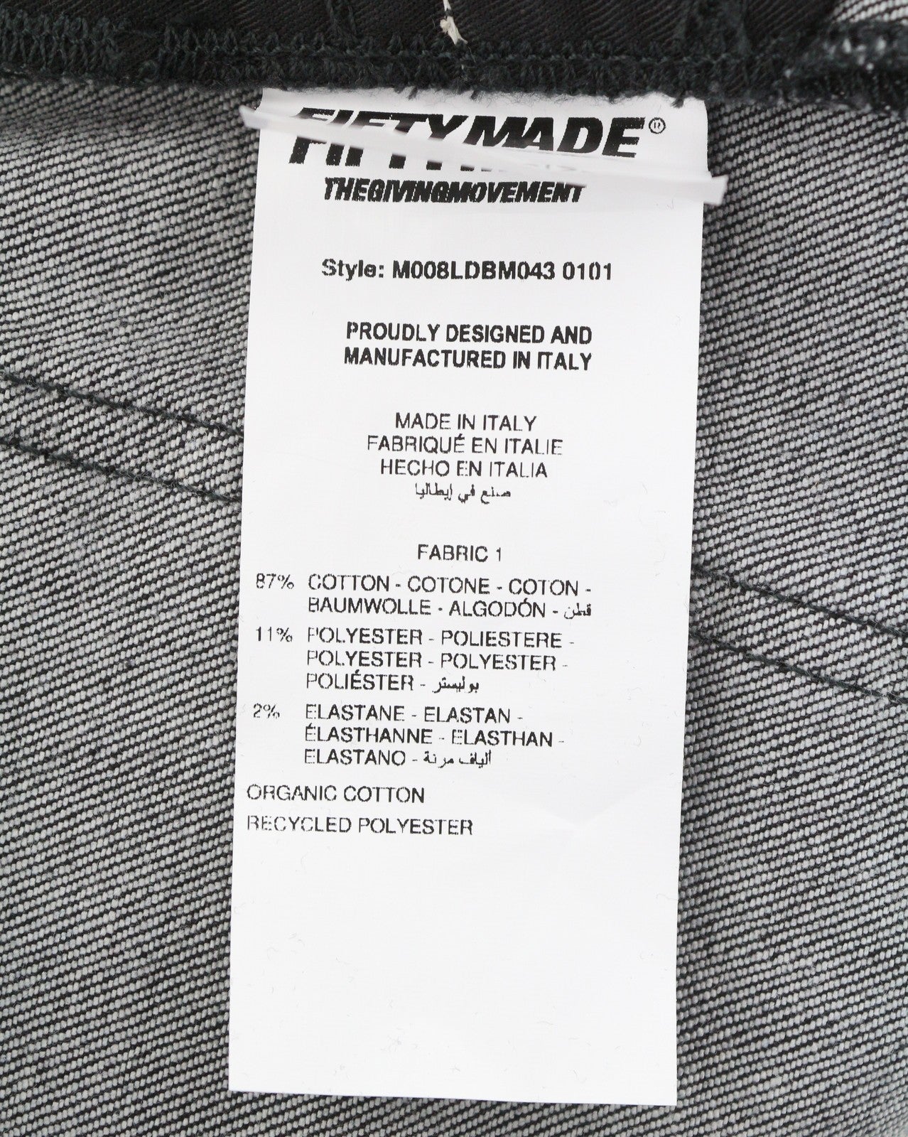 THE GIVING MOVEMENT Fifty Made Men Jeans W32 Distress Skinny Limited Edition