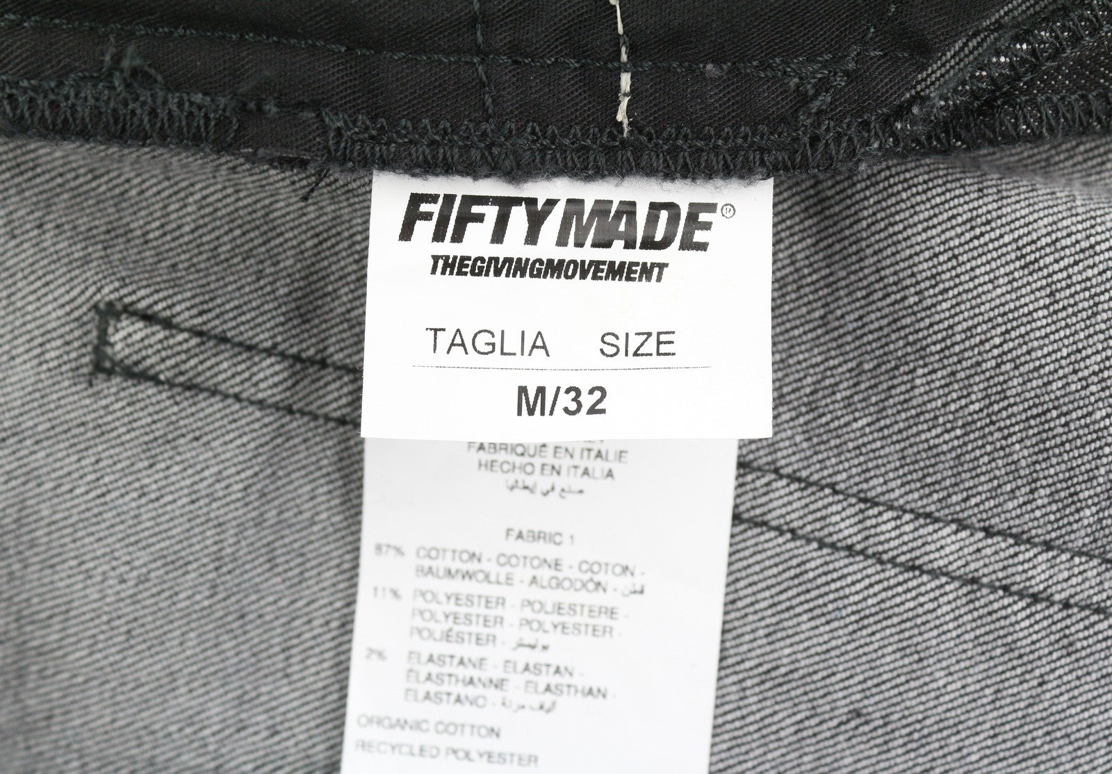 THE GIVING MOVEMENT Fifty Made Men Jeans W32 Distress Skinny Limited Edition