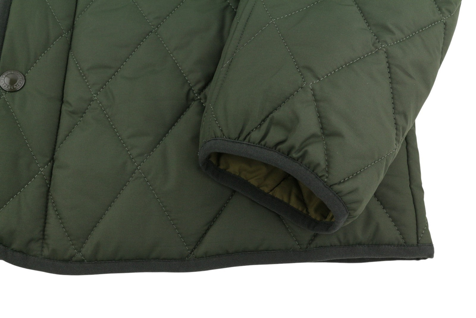 SUPERDRY Quilted Estate Men Jacket M Green Insulated High Neck Lightweight