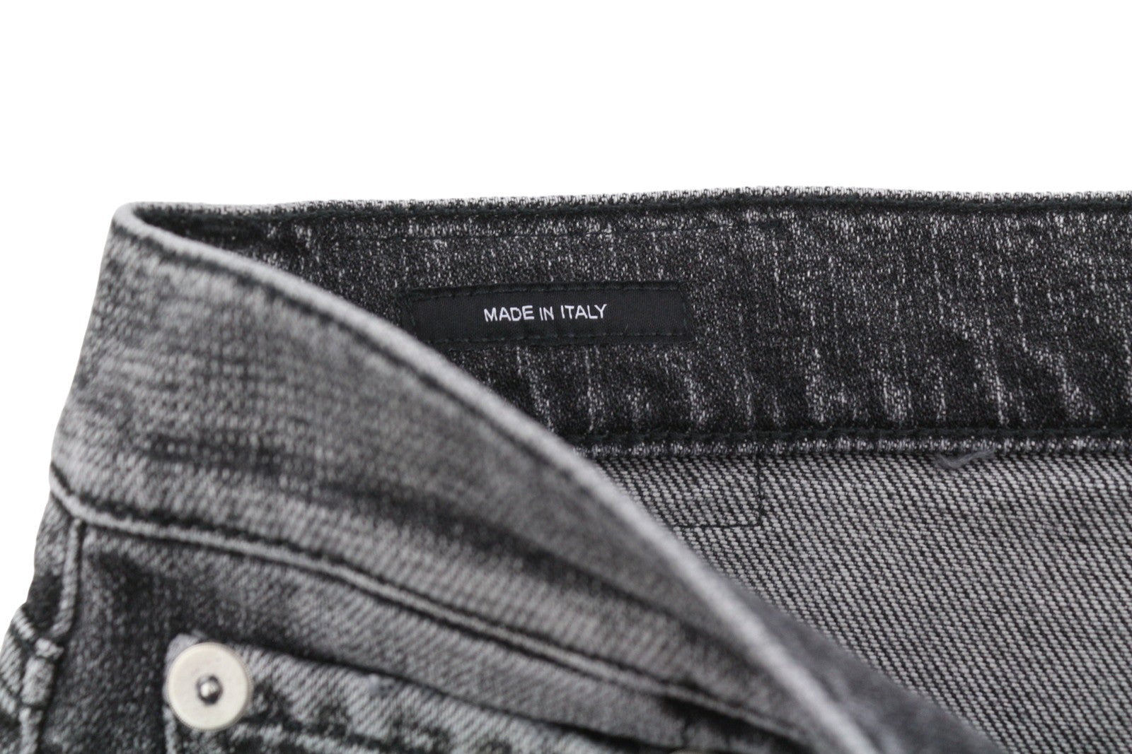 R13 Boyfriend Women Jeans 27 Vintage Grey Faded Distress Cropped PS26 RRP595