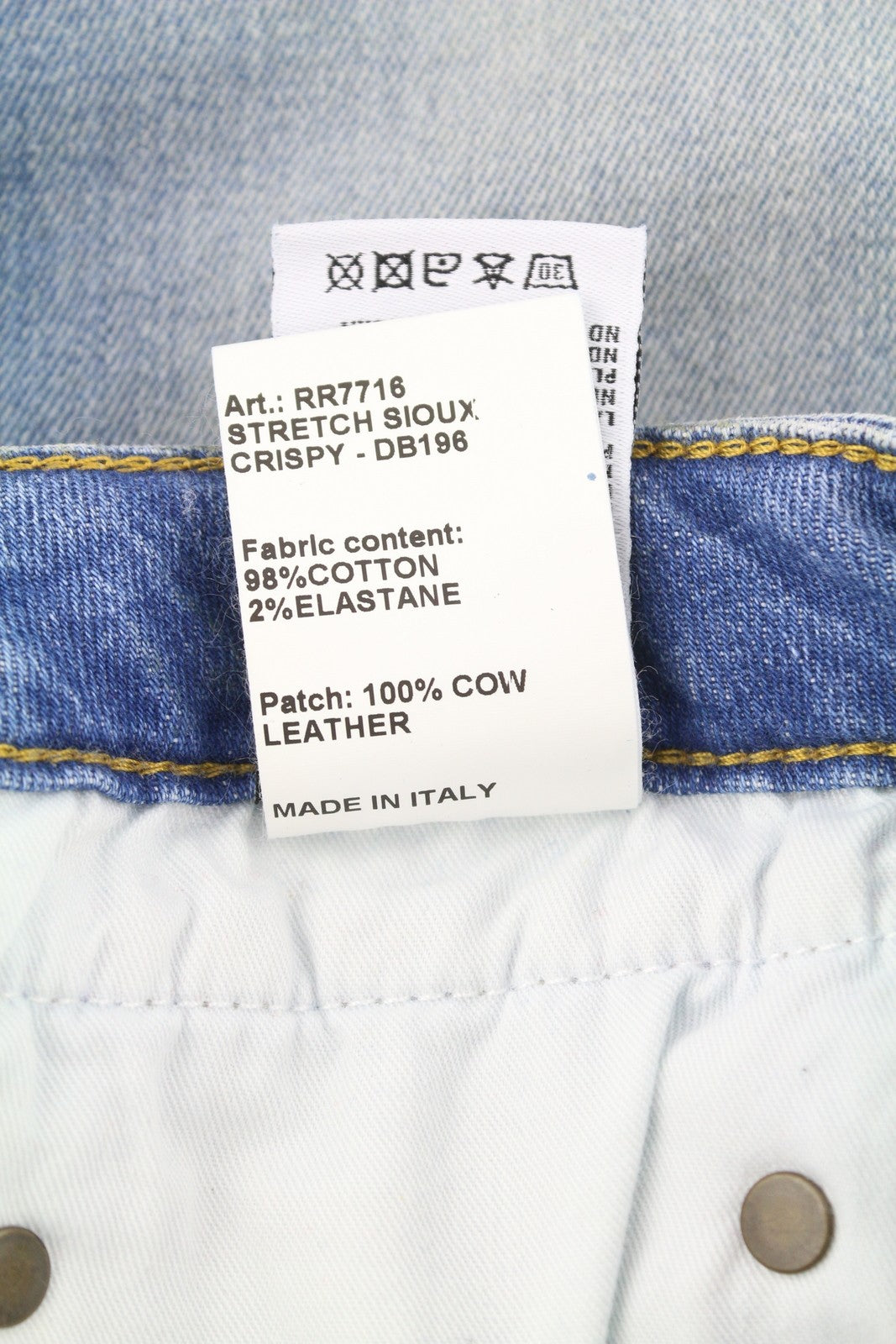 R13 Boy Straight W Rips Women Jeans 29 Jasper Stretch Low Rise Cropped Blue