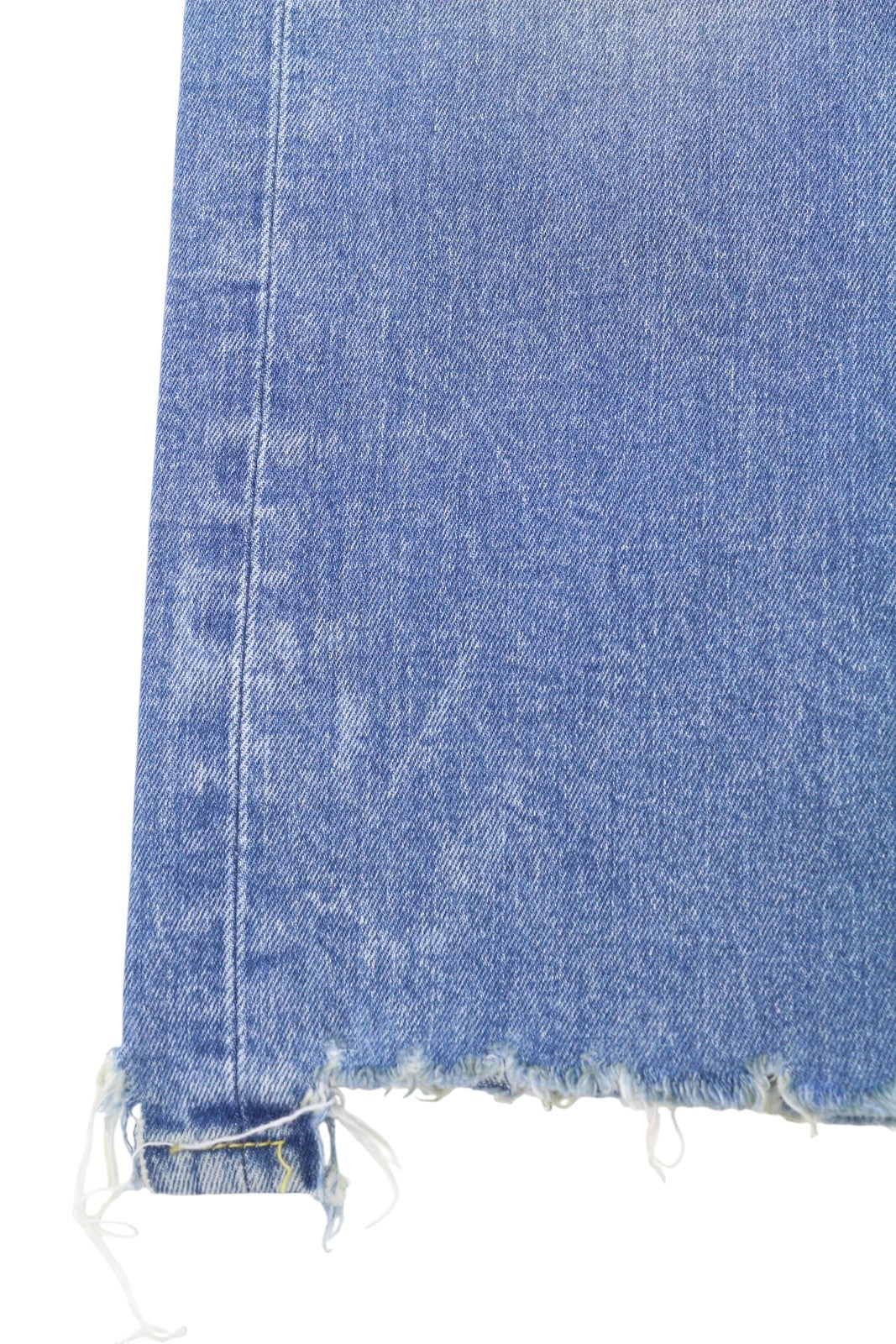 R13 Boy Straight W Rips Women Jeans 29 Jasper Stretch Low Rise Cropped Blue