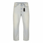 R13 D'Arcy Loose Men Jeans 38 Dennis Blue Faded Ripped Distress Aged Look