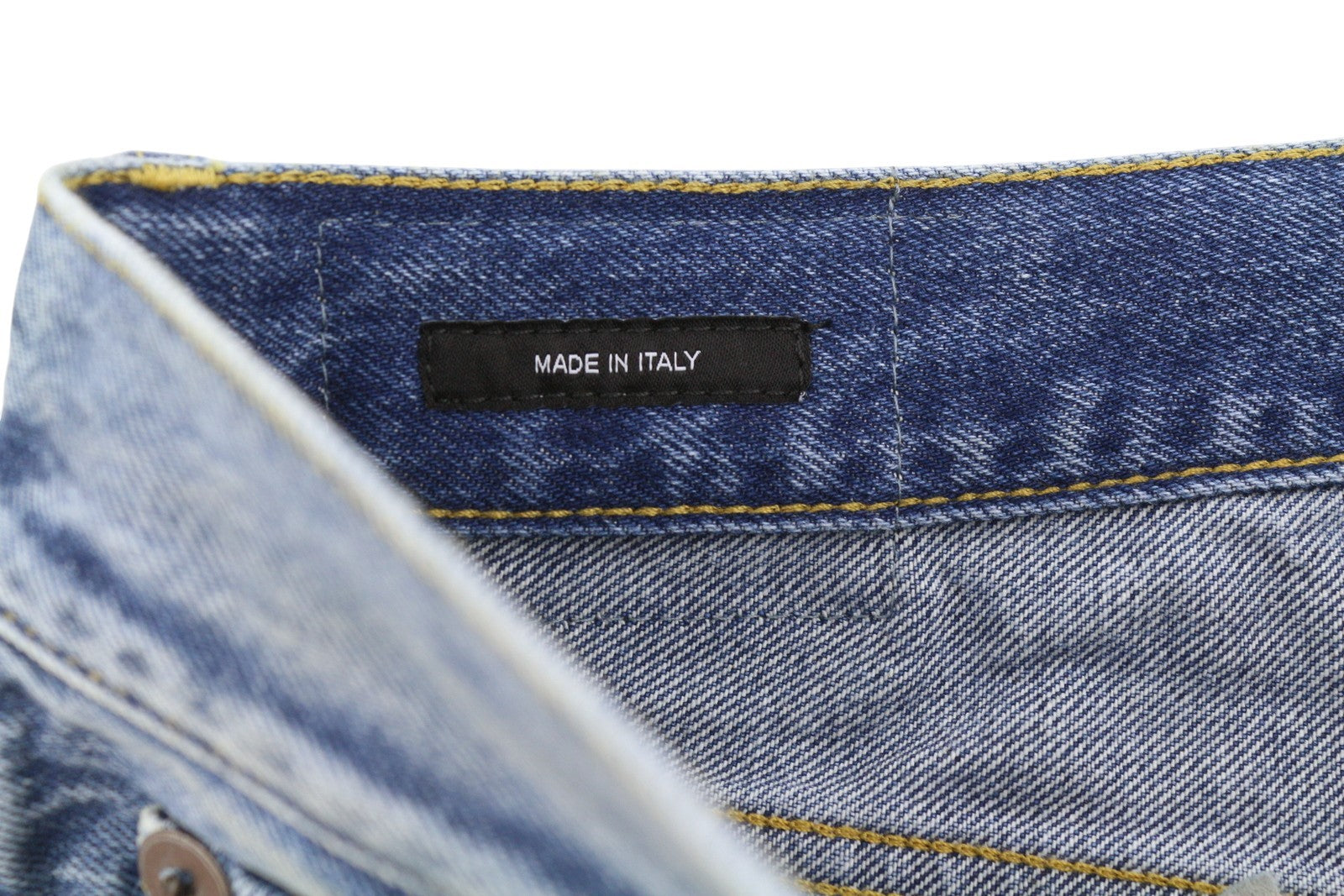 R13 Cuffed X-BF Women Jeans 28 Jasper Whiskered Straight Blue PF25