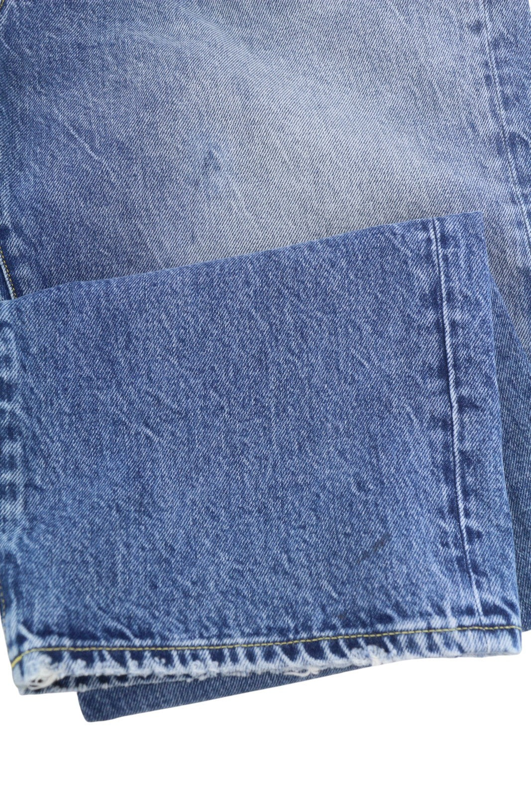 R13 Cuffed X-BF Women Jeans 29 Jasper Straight Cut Faded Blue PF25