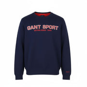 GANT Sport C-Neck Men Sweatshirt M Blue Logo Long Sleeve