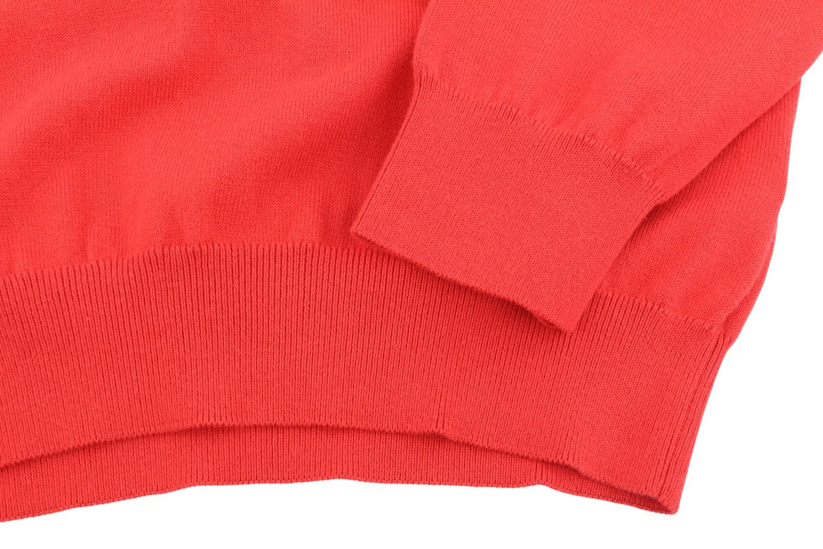 GANT Stretch Cotton Contrast C-Neck Men Jumper L Red Knit