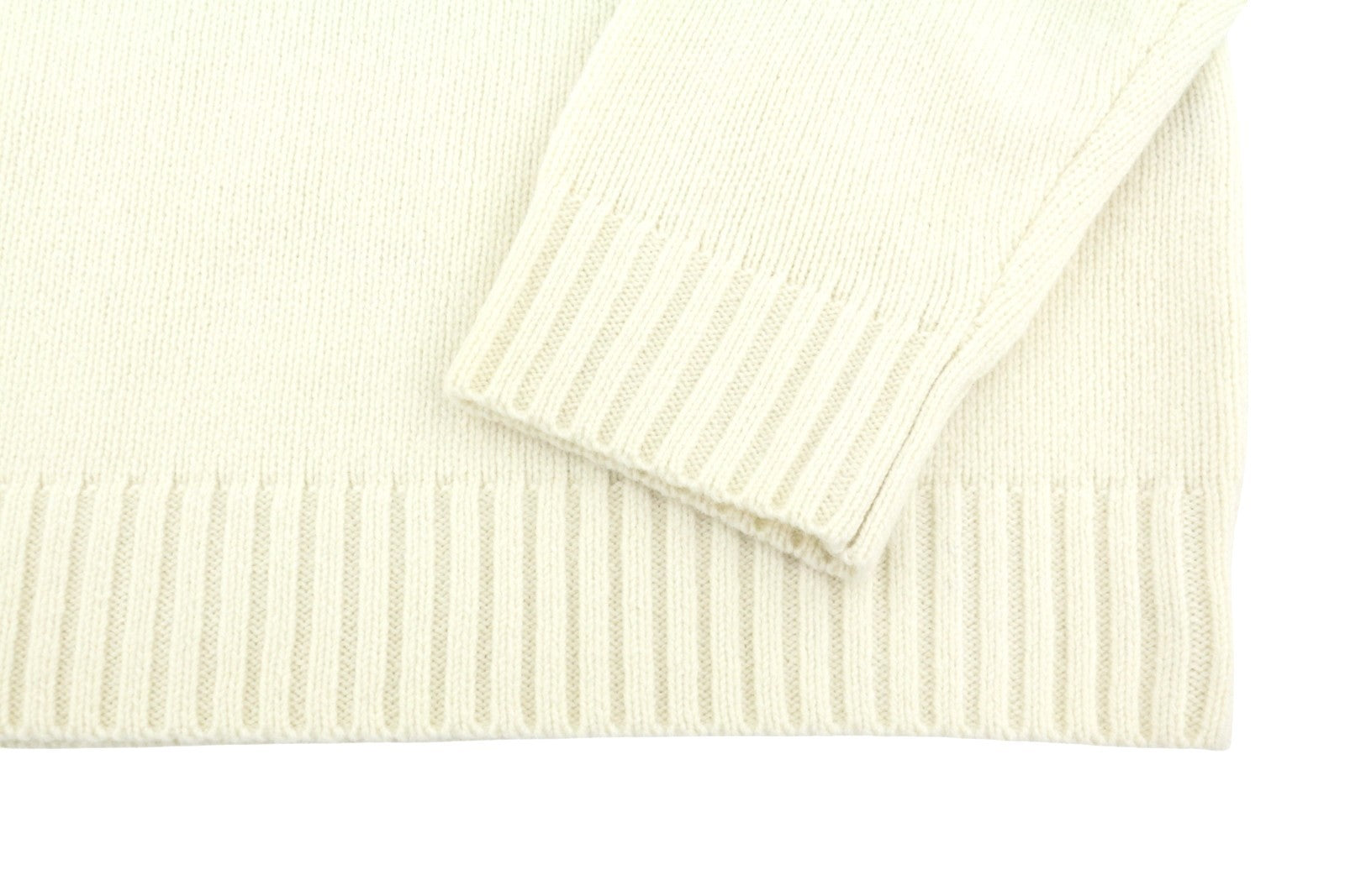 GANT Tag Wool Turtleneck Men Jumper L Cream Lambswool Knit