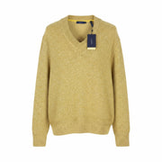 GANT Twisted Color V-Neck Men Jumper XL Yellow Melange Knit