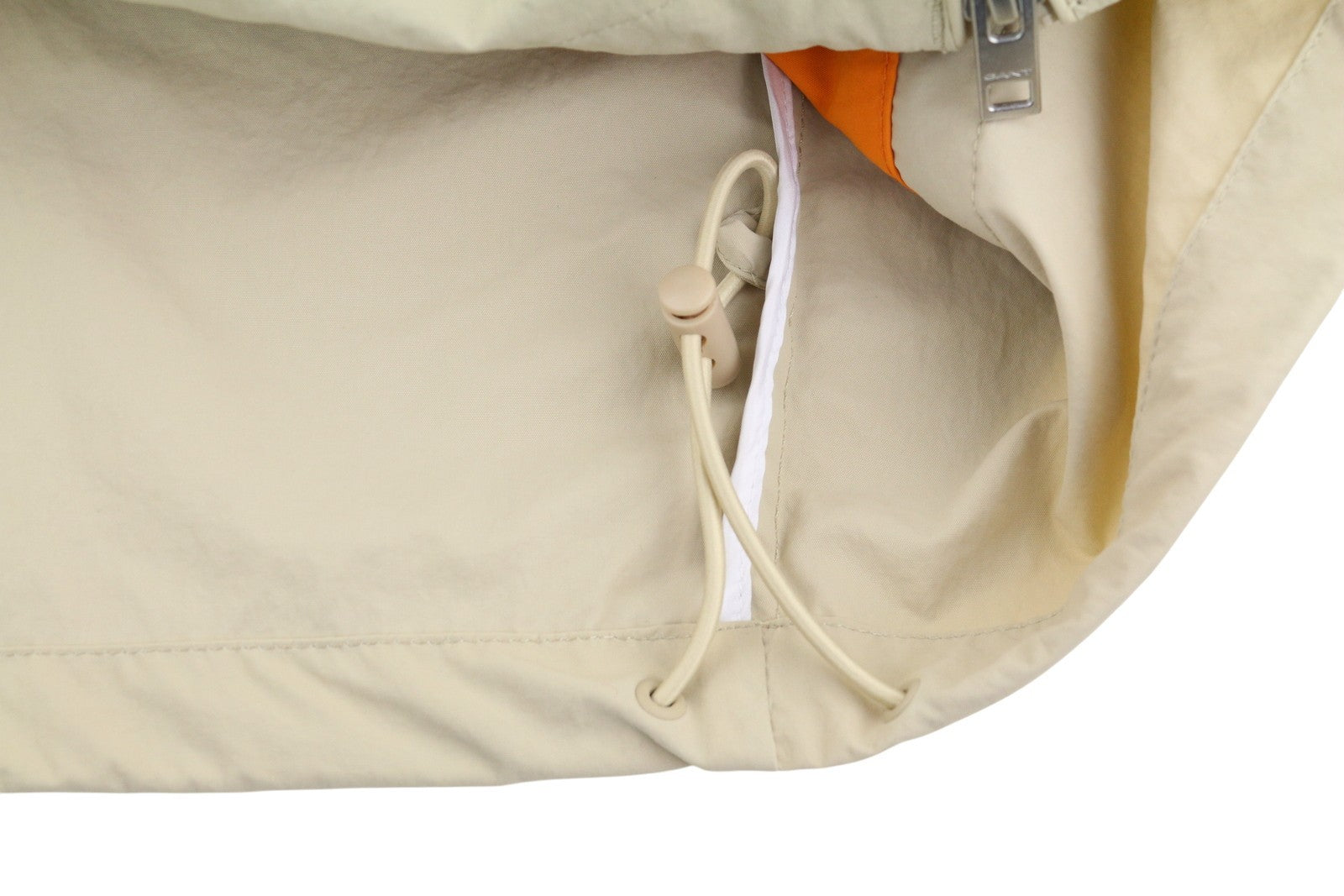 GANT Color Blocked Windbreaker Men Jacket M Sand Hooded Zip