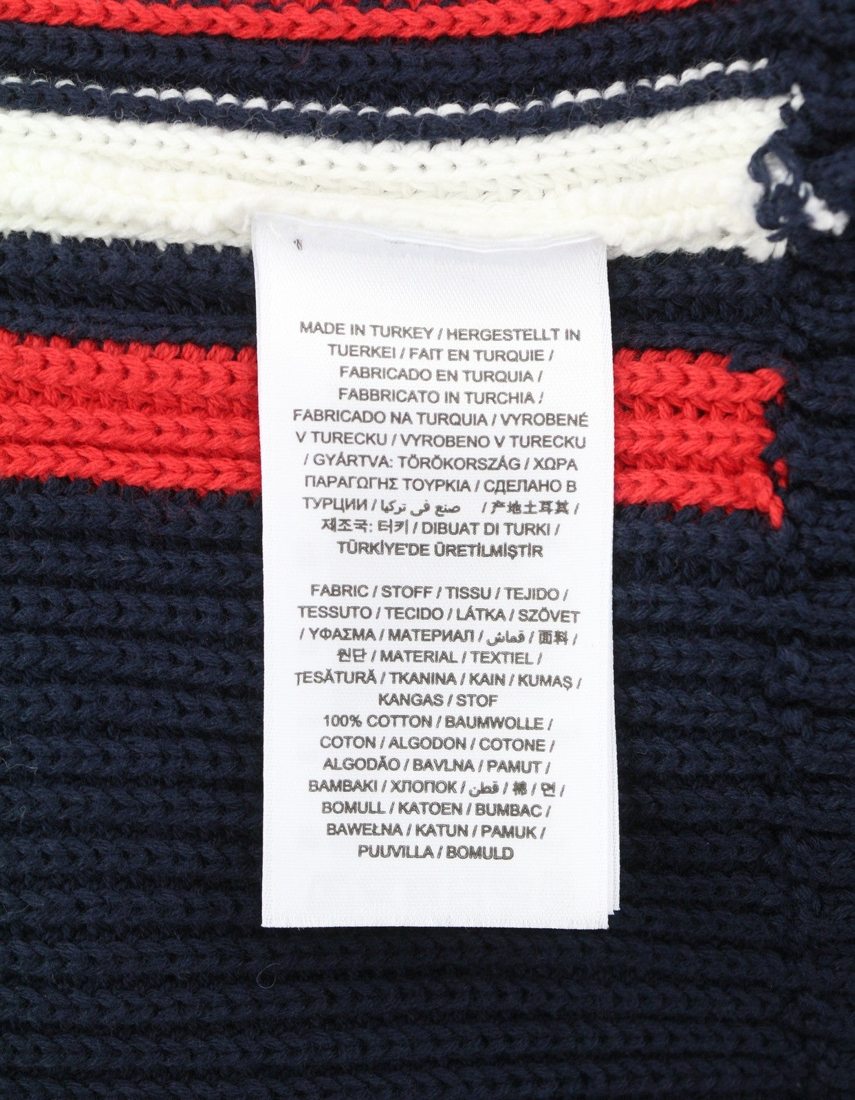 GANT Retro Shield Full Zip Men Jumper L Blue Knit