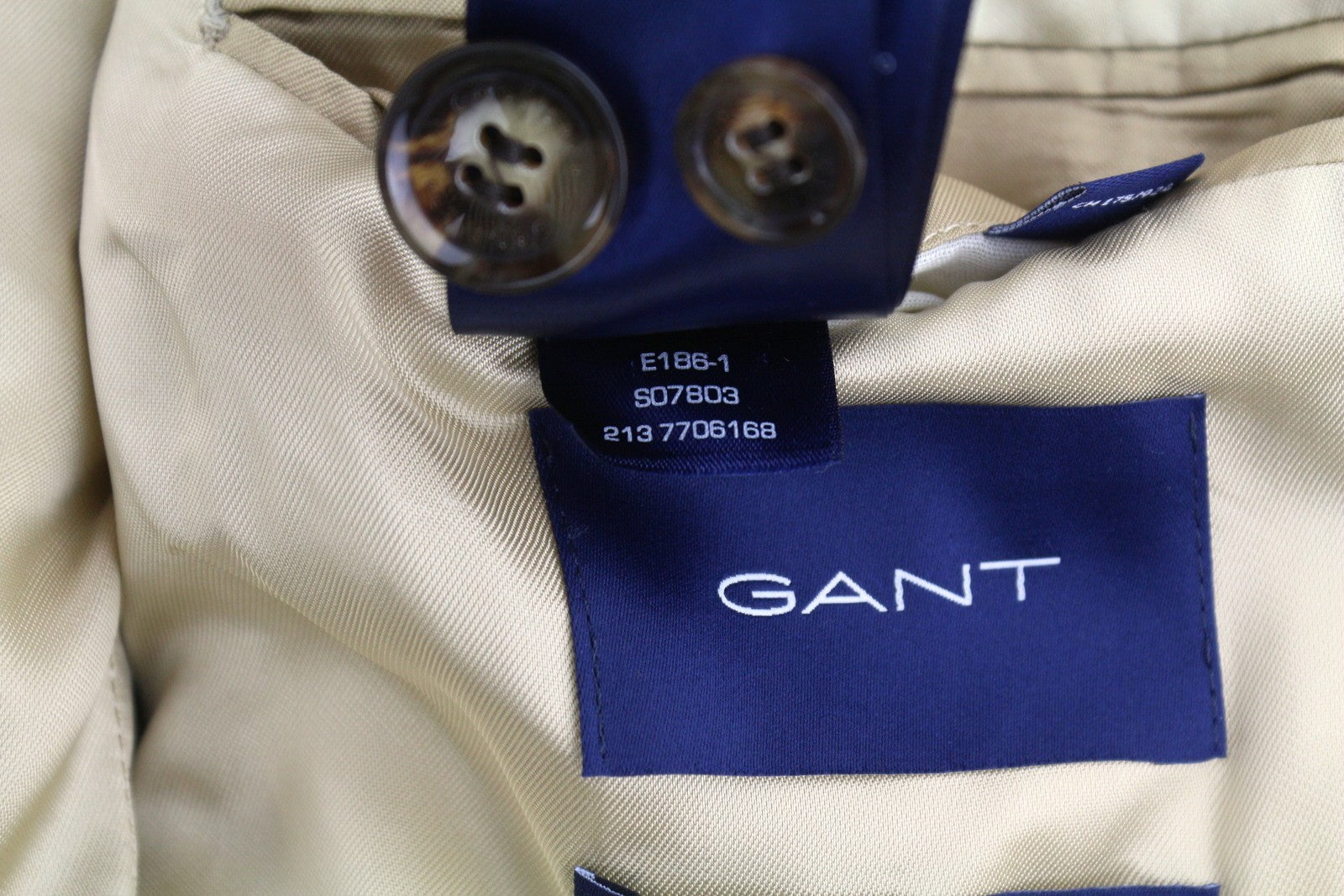 GANT Cord Men Blazer EU52 Walnut Slim Notch Lined