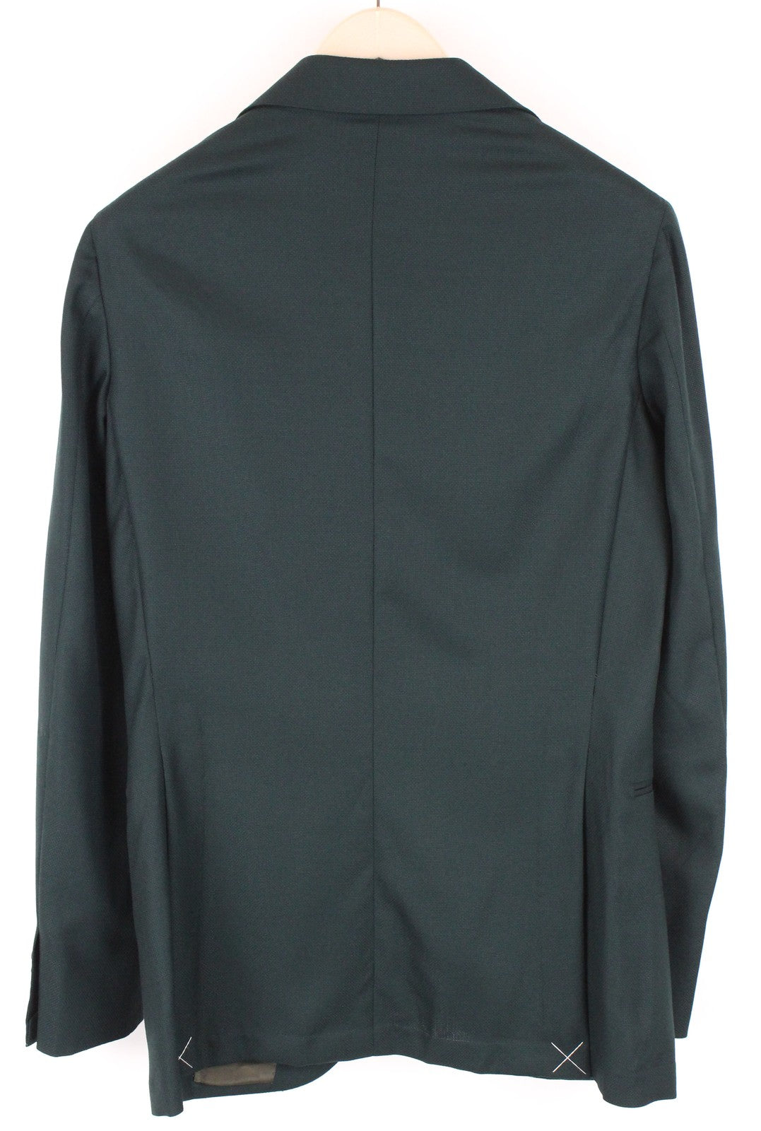 SUITSUPPLY La Spalla Men Blazer UK36L Green Wool Single-Breasted Notch Collared
