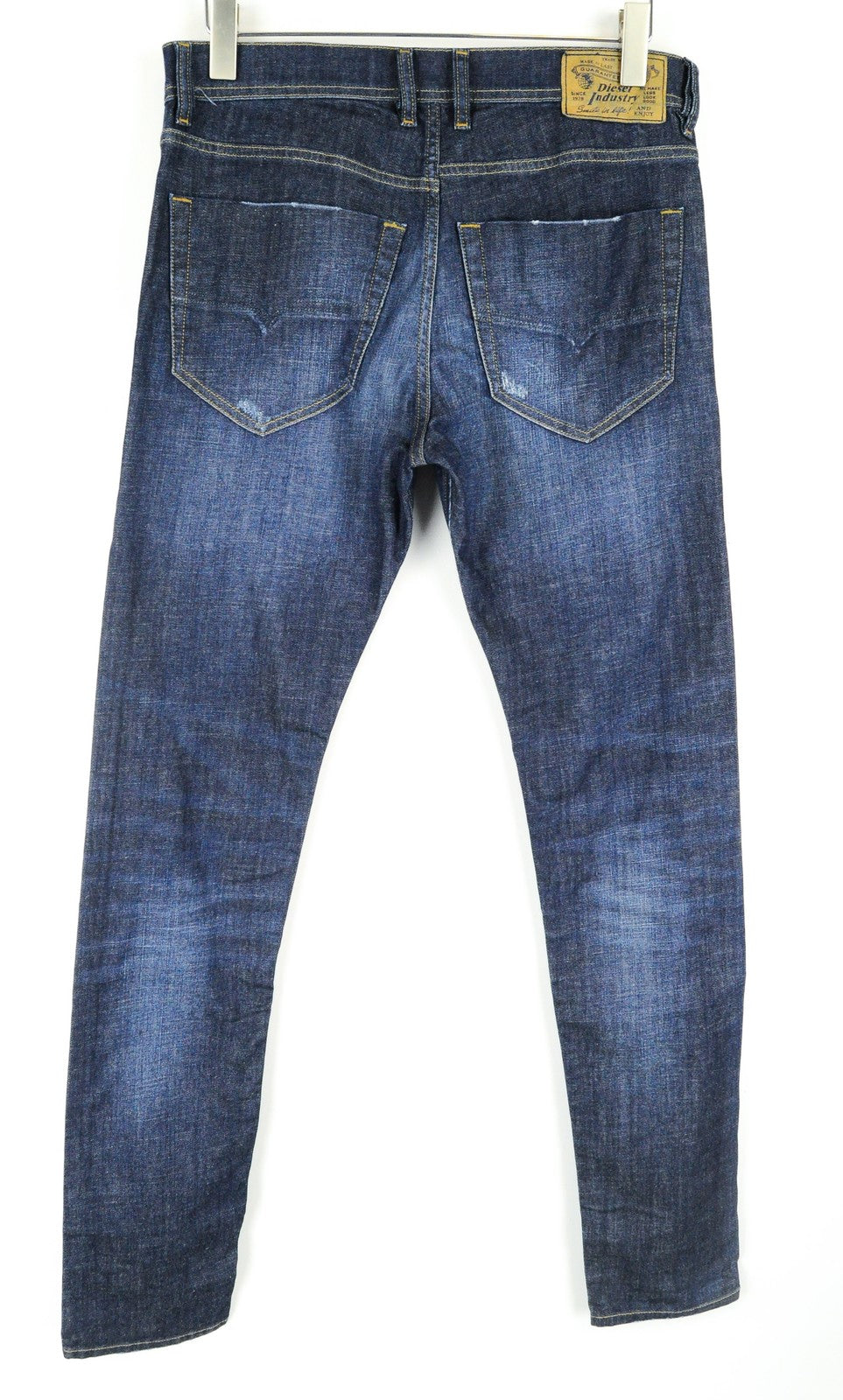 DIESEL Tepphar R7NA8 Men Jeans W30/L34 Slim Carrot Washed Blue Cotton Stretch
