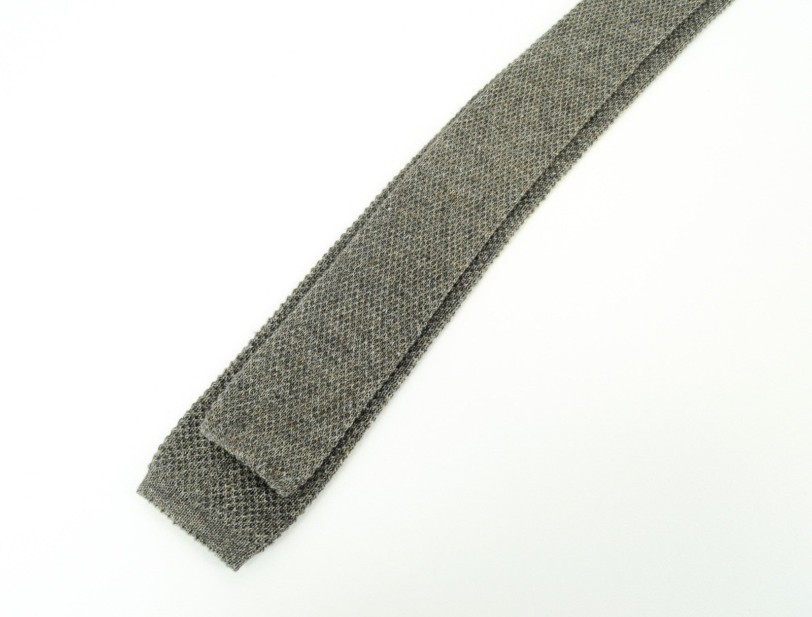 SUITSUPPLY Men Tie 146 x 5.5 cm Square-End Pure Cotton Brown Classic Formal