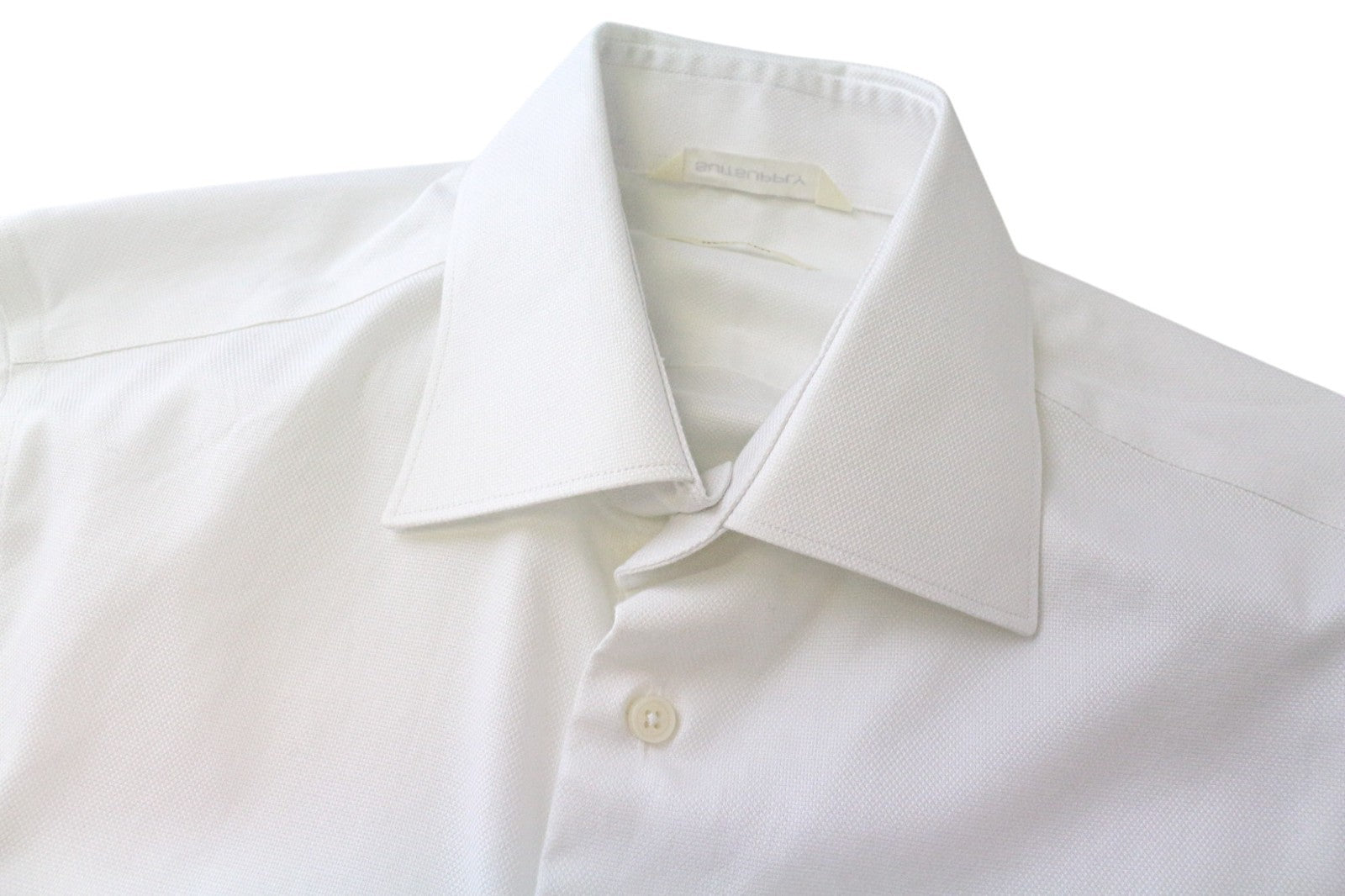 „SUITSUPPLY Traveller“ vyriški formalūs marškinėliai, 38/15, ploni, balti, medvilniniai, ilgomis rankovėmis 