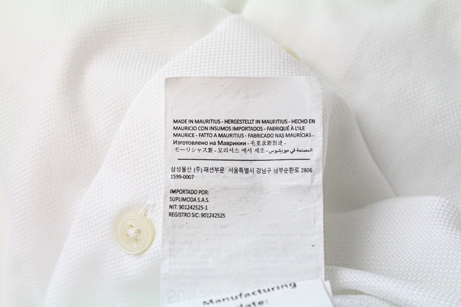 „SUITSUPPLY Traveller“ vyriški formalūs marškinėliai, 38/15, ploni, balti, medvilniniai, ilgomis rankovėmis 