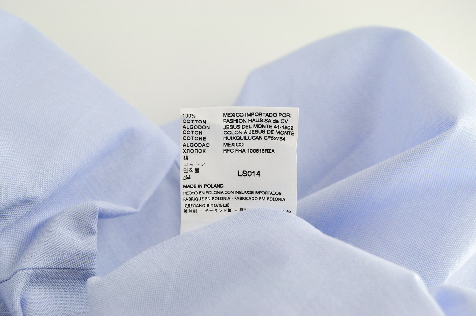 SUISTUDIO Women Shirt 44R Blue Pure Cotton Long Sleeved Formal Button-Up