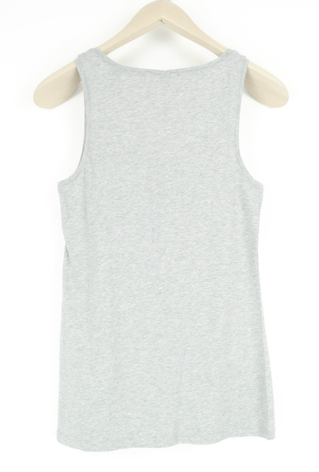 MAISON SCOTCH Women T-Shirt XS Grey Cotton Sleeveless Pullover Basic Tank Top