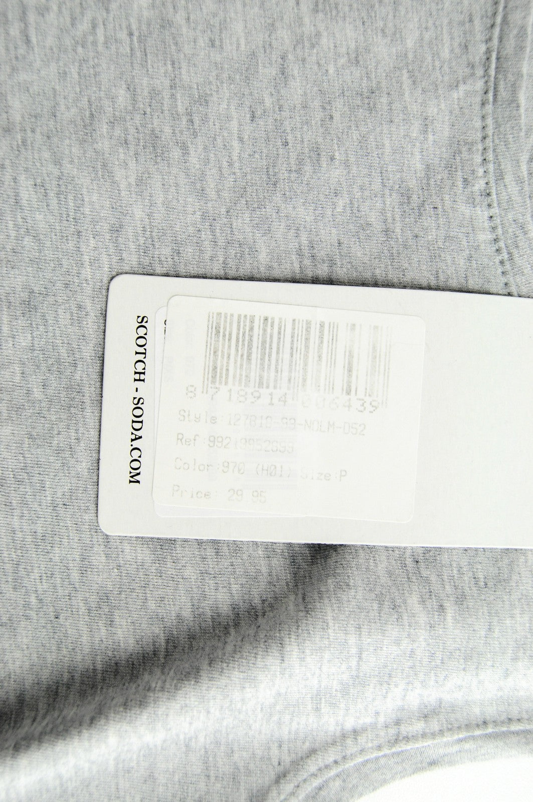 MAISON SCOTCH Women T-Shirt XS Grey Cotton Sleeveless Pullover Basic Tank Top