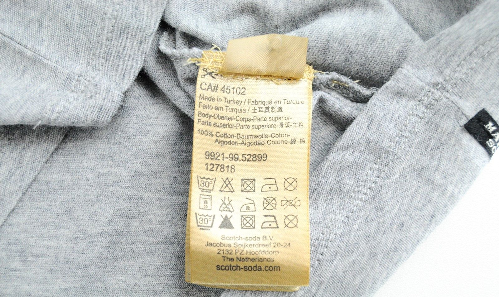MAISON SCOTCH Women T-Shirt XS Grey Cotton Sleeveless Pullover Basic Tank Top