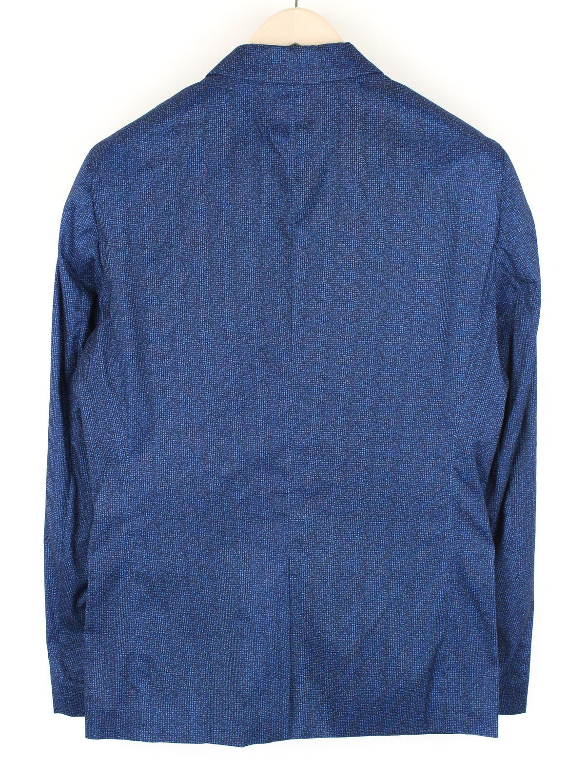 SCOTCH & SODA Ams Couture Men Blazer ~L Blue Pattern Single-Breast Notch Collar