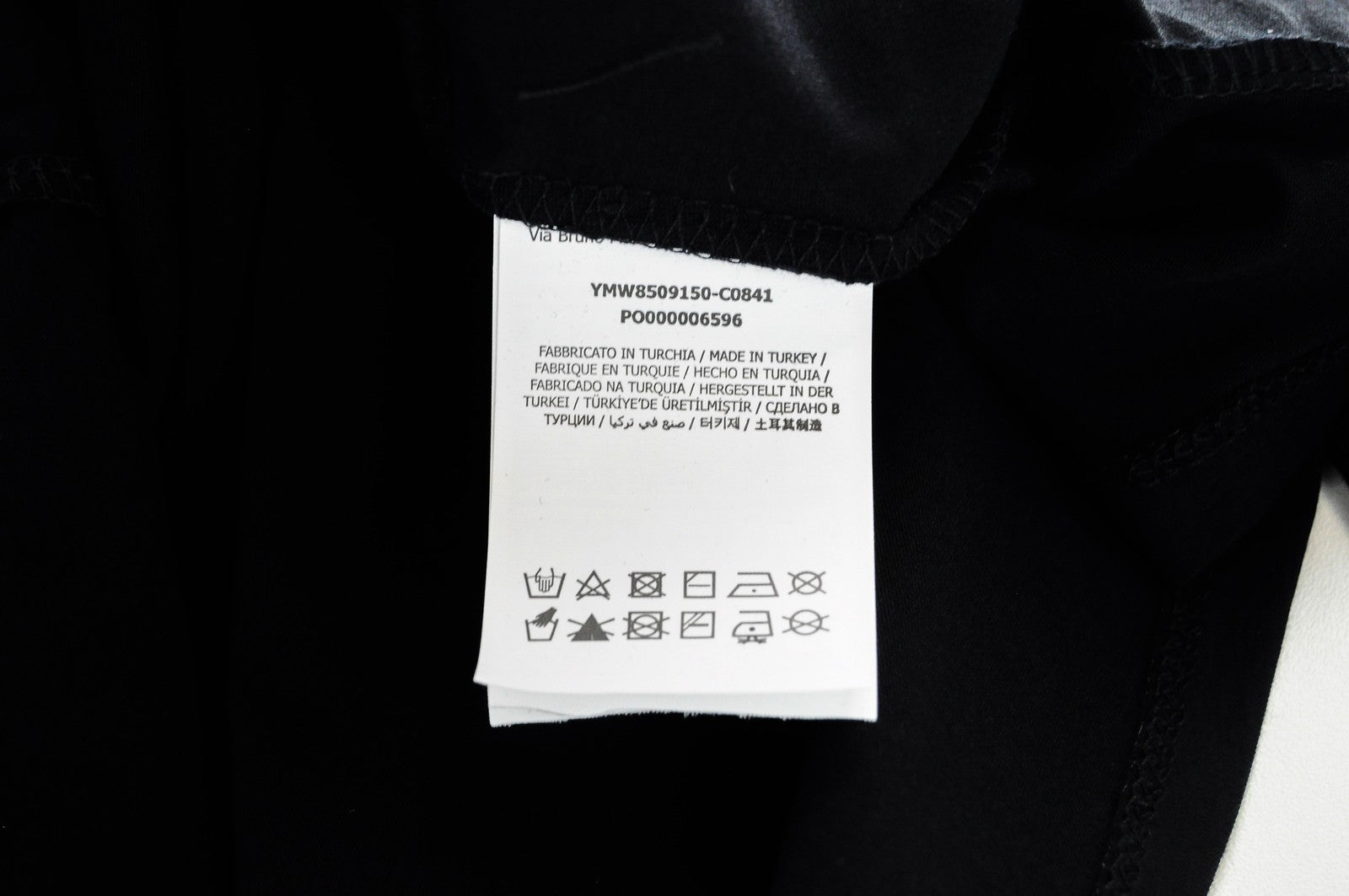 MARINA YACHTING Women T-Shirt L Black Cotton Stretch Long Sleeved Pullover Logo*