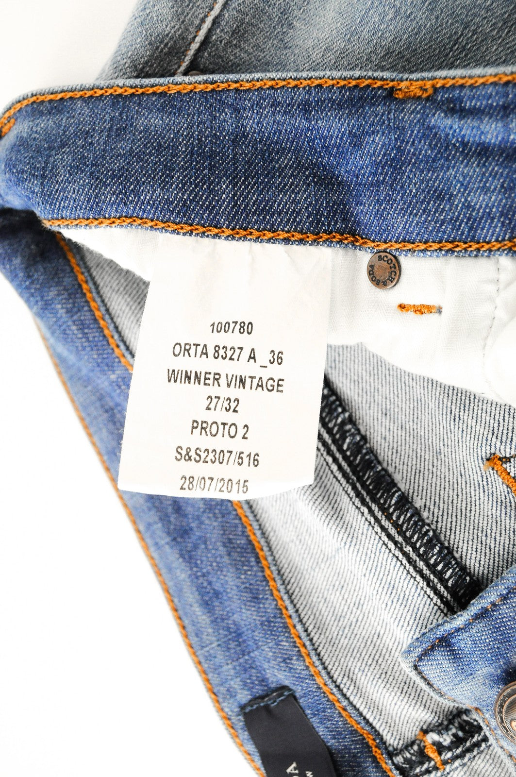 SCOTCH & SODA Ams Blauw Women Jeans W27/L32 Flared Washed 5-Pocket Blue