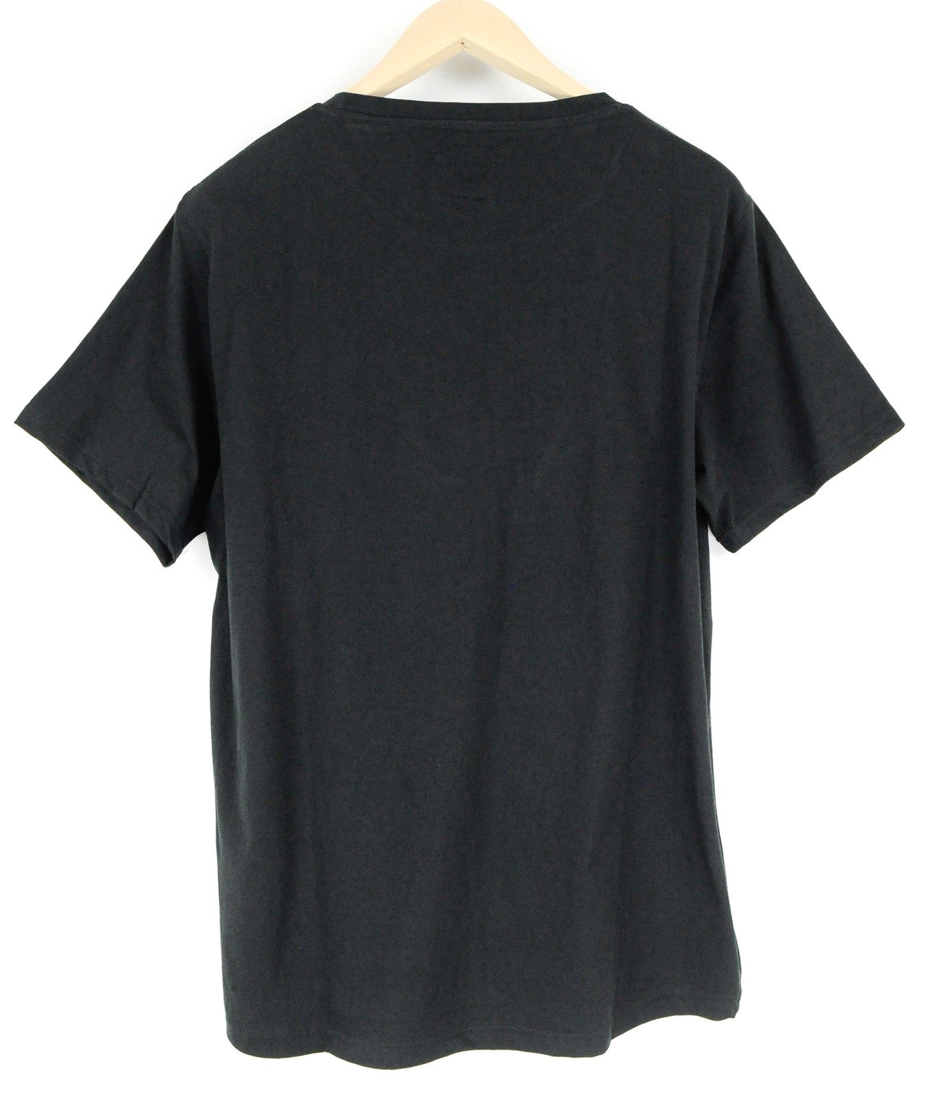 GOOD GENES Men T-Shirt L Black Pure Cotton Short Sleeved Logo Pull On