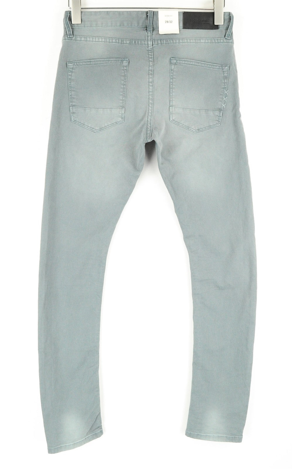 SCOTCH & SODA Pike Men Trousers W28/L32 Jean Style Grey Cotton Stretch Skinny