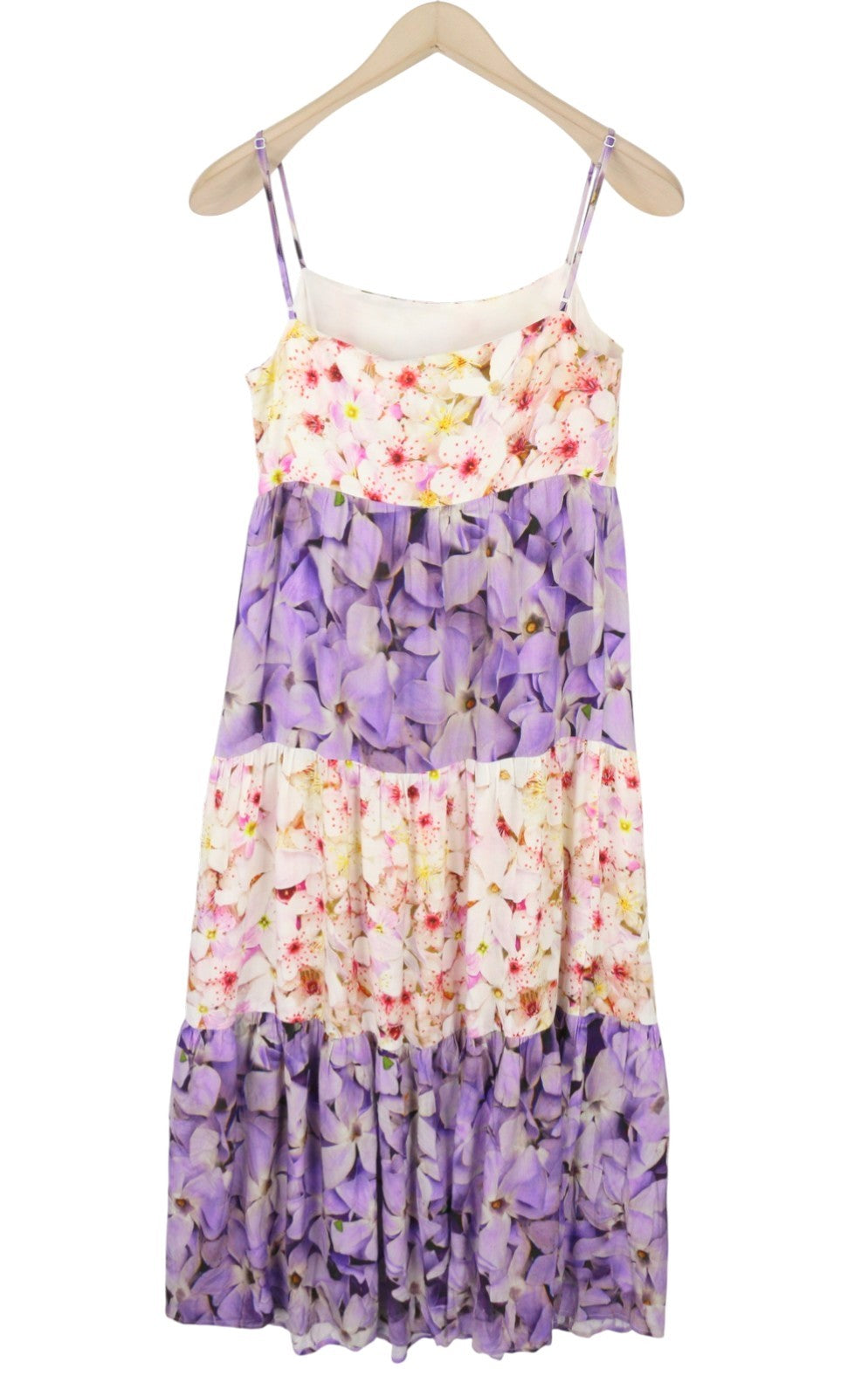 DESIGUAL Vest Estrella Women Dress S Floral Print Sleeveless Midi