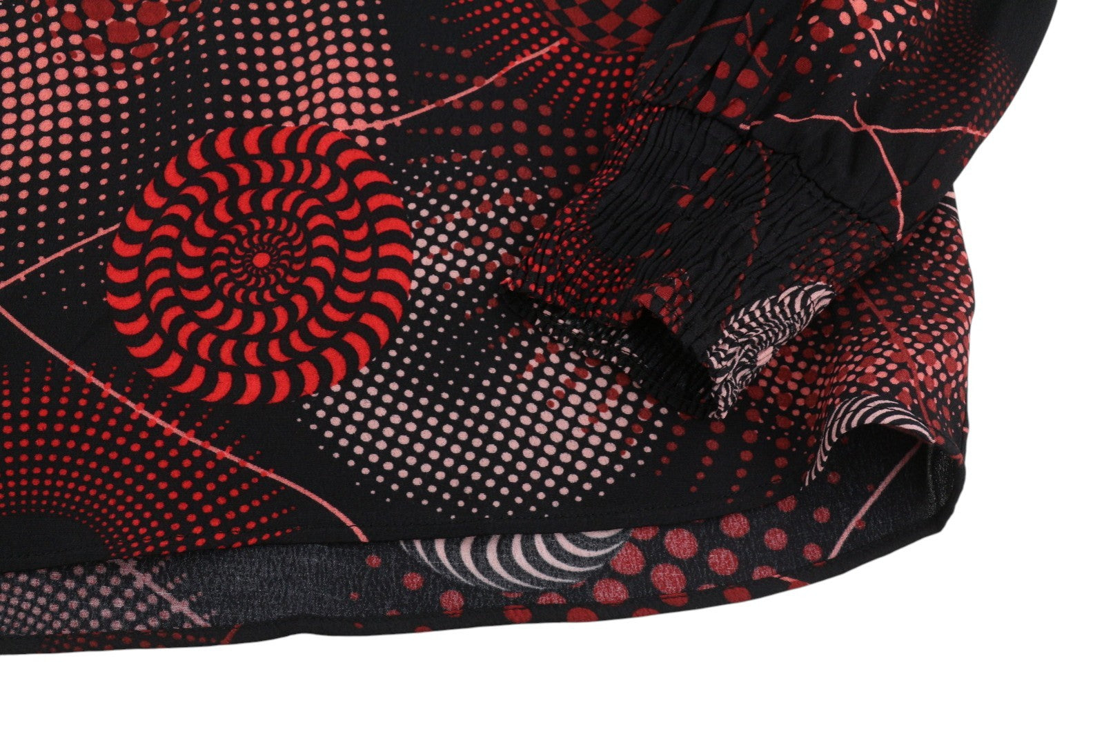 DESIGUAL Blus Luna Rep Women Blouse XL Dark Patterned Long Sleeve