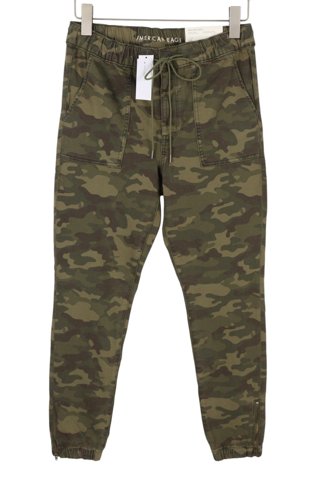 AMERICAN EAGLE OUTFITTERS Jegging Jogger Women Trousers W30 Green Camouflage