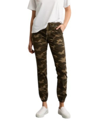 AMERICAN EAGLE OUTFITTERS Jegging Jogger Women Trousers W26 Green Camouflage