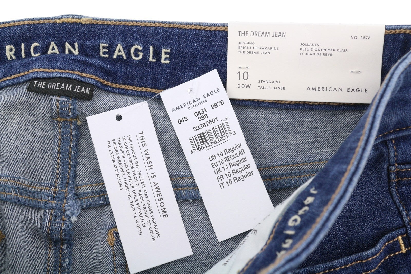 AMERICAN EAGLE OUTFITTERS The Dream Women Jeans W30 Jegging Bright Ultramarine