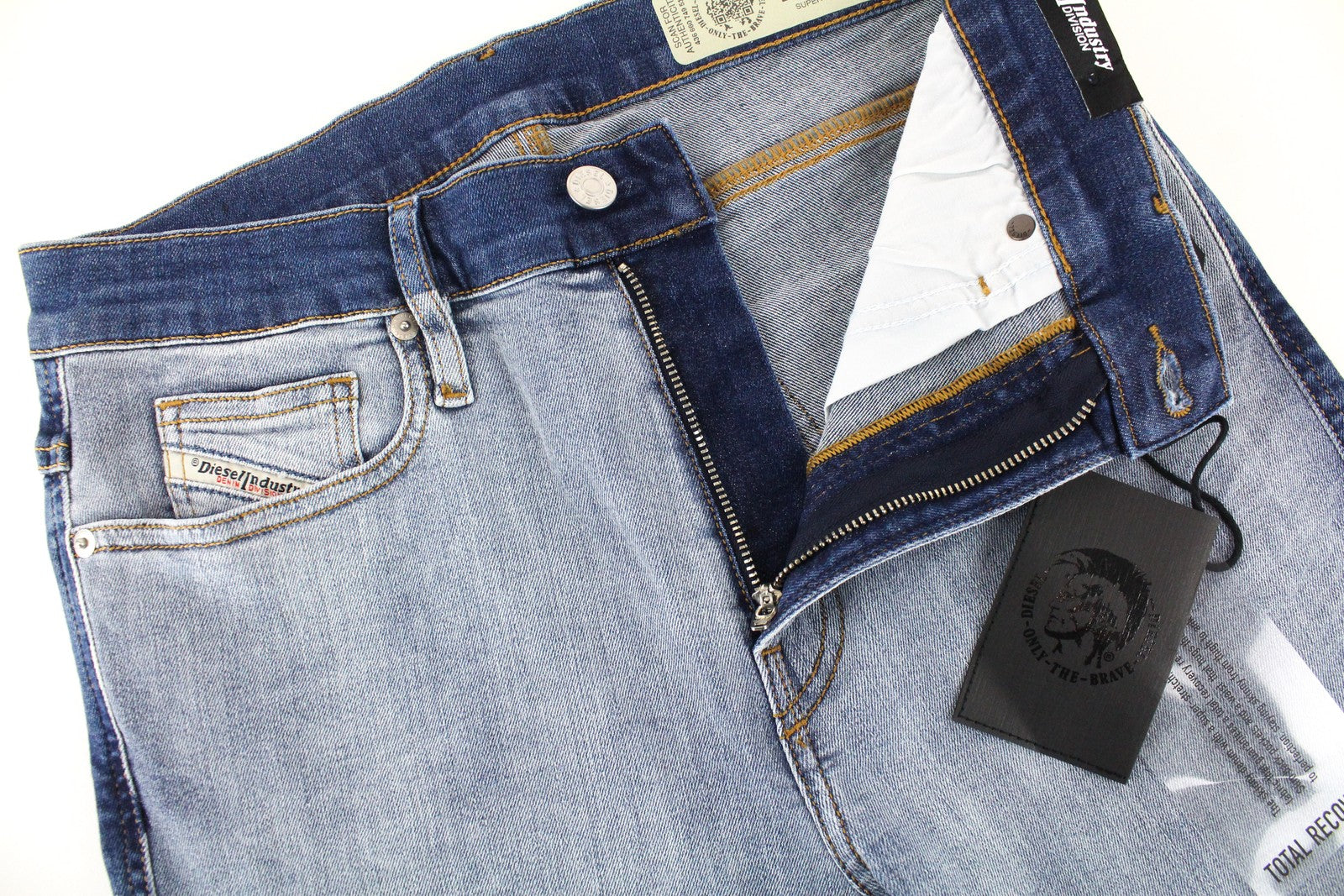DIESEL D-Istort-SP 085AU Men Jeans W29/L32 Super Skinny Fit Blue Cotton Stretch