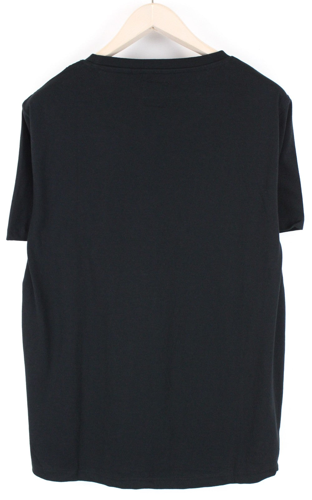 GOOD GENES Men T-Shirt XL Black Pure Cotton Short Sleeved Logo Pull On