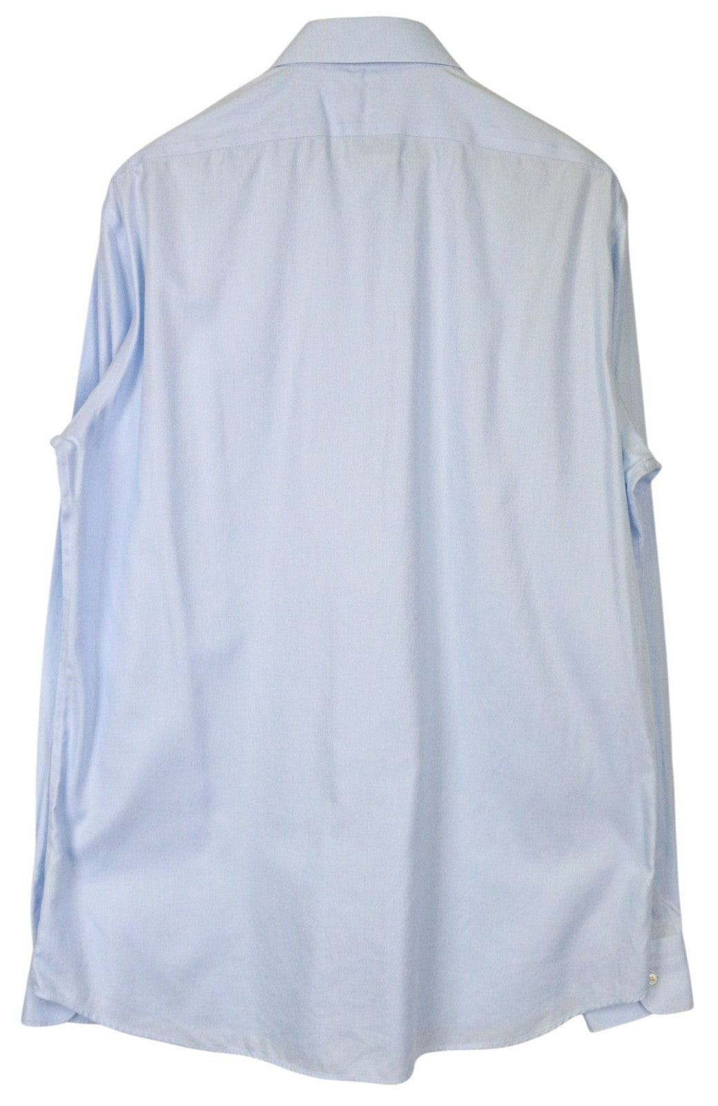 SUITSUPPLY Men's Formal Shirt 44-7/17 1/2L Slim Blue Cotton Long Sleeve