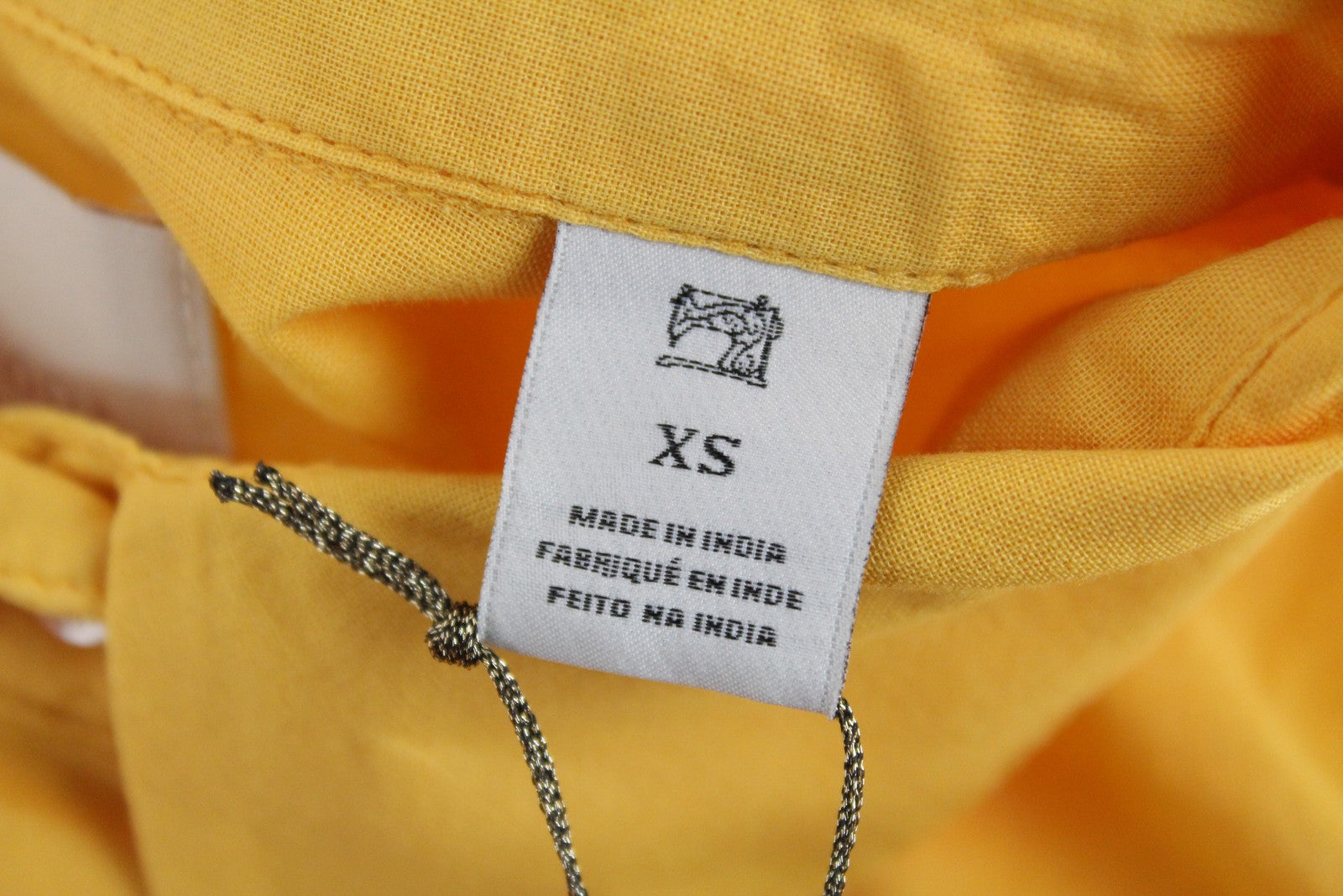 MAISON SCOTCH Women Shirt XS Yellow Pure Cotton Long Sleeved Lightweight