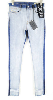 DIESEL D-Istort-SP 085AU Men Jeans W30/L32 Slim Skinny Light Blue Cotton Stretch