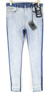 DIESEL D-Istort-SP 085AU Men Jeans W31/L32 Slim Skinny Wash Blue Cotton Stretch