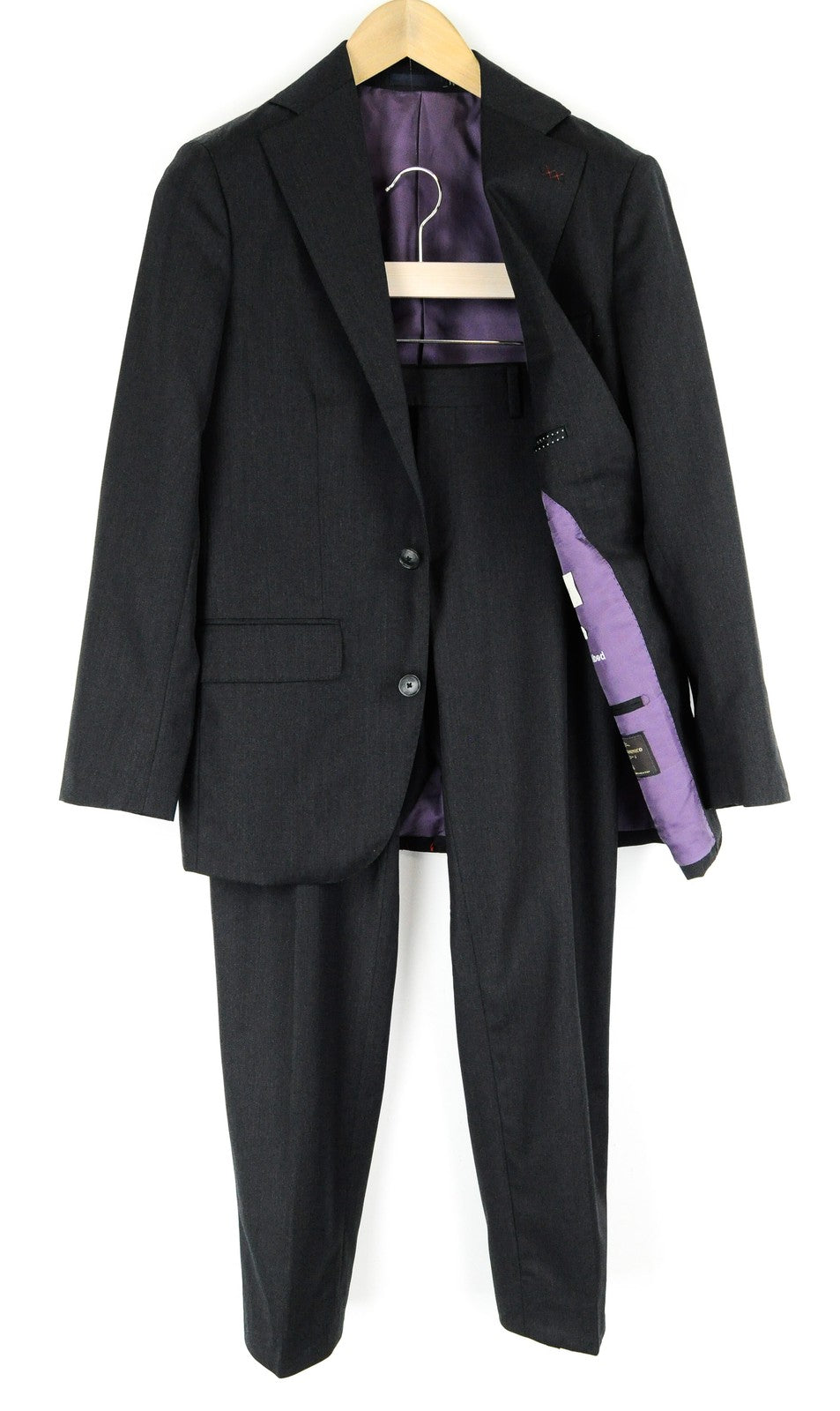 SUITSUPPLY Lazio Men Suit UK34 Classic Pure Wool Super 150's Grey 2 Piece