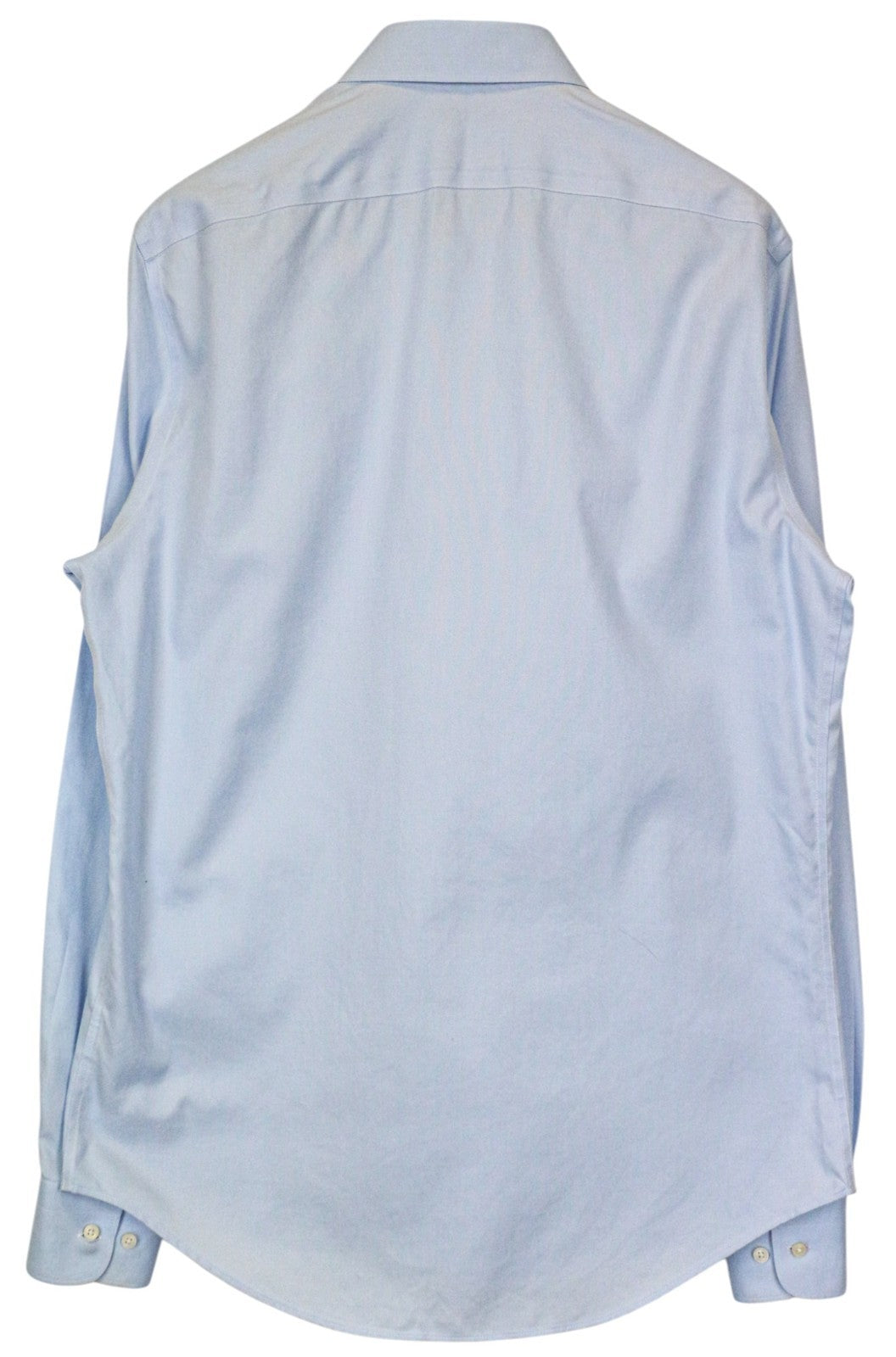 SUITSUPPLY Men's Formal Shirt 42L/16 1/2L Slim Blue Cotton Button Twill