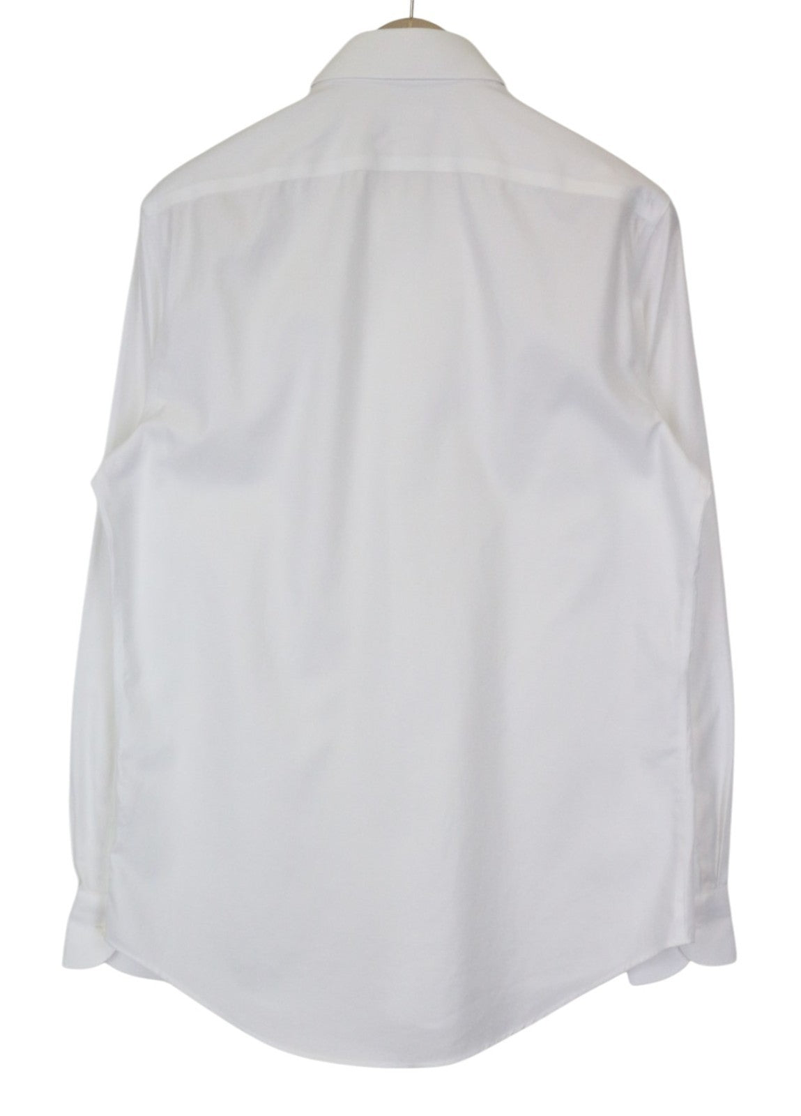 „SUITSUPPLY Traveller“ vyriški formalūs marškiniai, 40/15 3/4 ploni balti medvilniniai dryžuoti marškiniai 